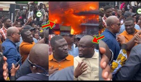 PZ Fire: Kumasi Boys Nearly Beats Ashanti Regional Minister As He Stormed PZ With Prz Mahama