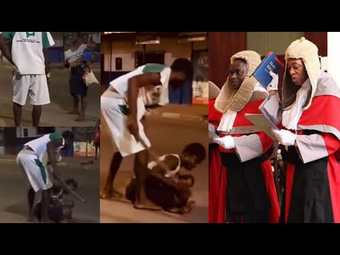 Read more about the article Ghanaian Man Who Was Seen Be@ting His Wife Who Was Holding A Baby Sentenced To Jail