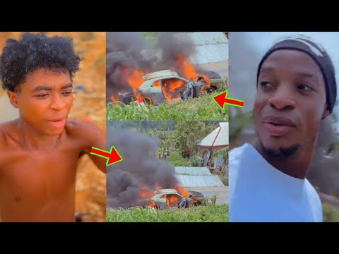 Read more about the article 20years Old Guy Lost His 8 Billion Car To Flámes, Watch The Video As The Car Completely Burπt