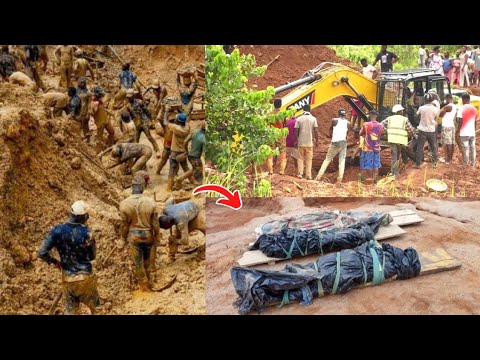 Read more about the article Galamsey Pit C0ll@psed, K!lls Over 100 Pe0ple As Ghana Police Arr£sted 10 Galamseyers