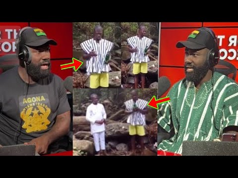 Read more about the article Okatakyie Afrifa Sh0cked As Unknown Man Carries Schnapps To The Riverside To Bless Him