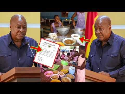 Read more about the article Prez Mahama Speaks As He Terminates School Feeding Programme Contract