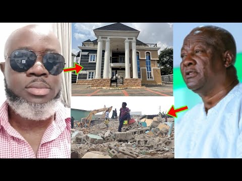 Read more about the article As Mahama Is Destr0ying People’s Buildings, Mahama’s Best Friend Building Completely Brought Down