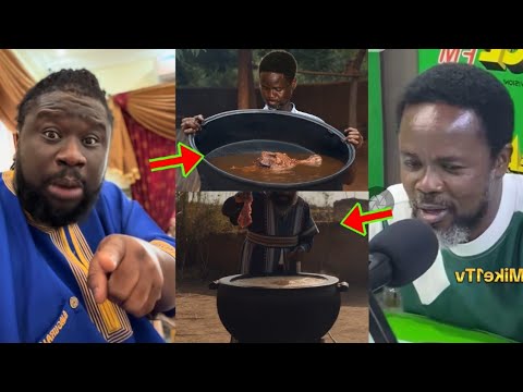 Read more about the article Check The Food Ajagurajah Gave To Dun Kwaku Yeboah To Eat As He Vomits It And Exp0sed Ajagurajah