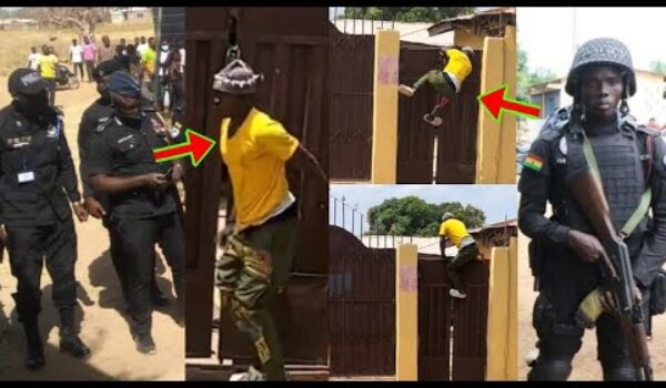 Broad Daylight Thief Nabbed After Skipping Someone’s Fence Wall To Steal ¢86,000, Laptop And Phones