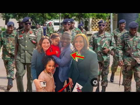 Read more about the article Kevin Taylor & His Obroni Wife & Children Landed In Ghana, See How Heavy Security Are Guarding Them