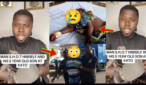 Berekum, Man Sh0t Himself And His Little Child At Berekum In Bono Region