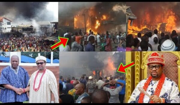 BREAKING: Ghana Youths Have Started Destr0ying Nigerians In Ghana Properties Over ē Igbo king Issue