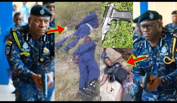 Watch Cr@zy Video: Ghana Police K!lled 3 Arm£d R0bbers