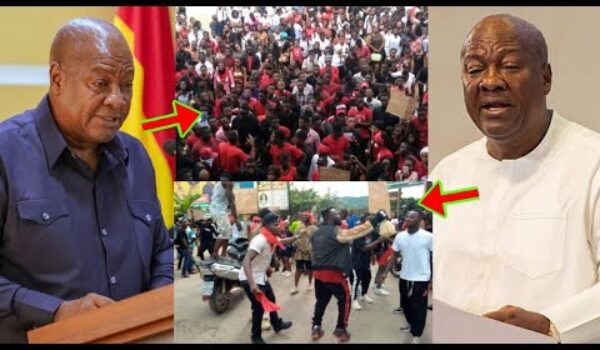 See What President Mahama Has Promised To Build For Kumasi Youths As They Gets Angry