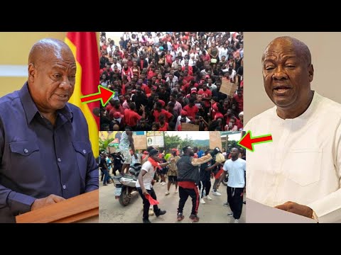 Read more about the article See What President Mahama Has Promised To Build For Kumasi Youths As They Gets Angry