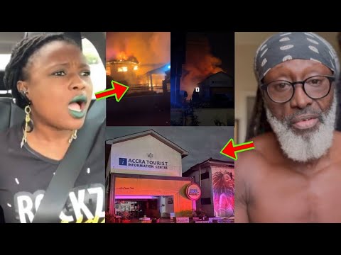 Read more about the article Snr Man Reggie Rockstone Waakye Place Burnt Down, Watch Sad Video