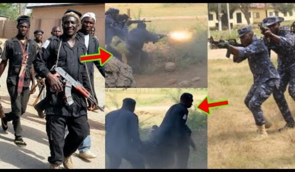 Ghana Police Exchanges Gúnsh0ts With Arm£d R0bbers At Winneba MRB Rural Bank As The R0bbers Escaped