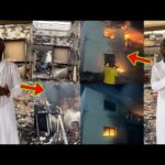Sad: Okyeame Kwame’s Building Completely Burnt Beyond Recognition As He Breaks Silence