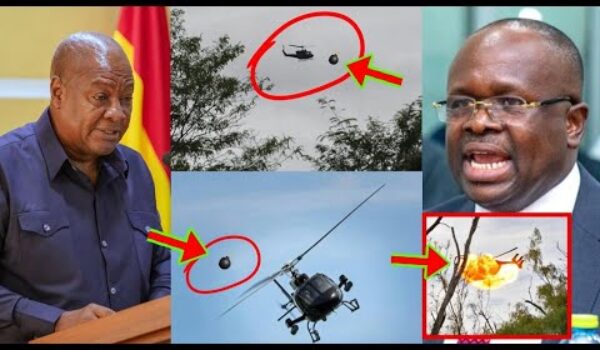 Watch How Ghana’s Helicopter Reportedly Blasted Mid Air