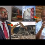 Billionaire Mcdan’s Tall Building Completely Demolished By NDC. Mahama Reacted