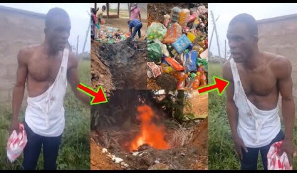 Nigerian Man Caught In Ghana For Doing This, See What They Did To Him And What He Said