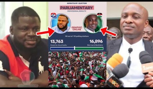 BREAKING: Akwatia By-election; NDC Candidate Has Won With A Big Gap