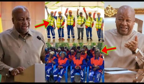 Good News For Ghana Zoomlions, Ghana President Has Increased Their Salary From ¢250 To A Huge Amount