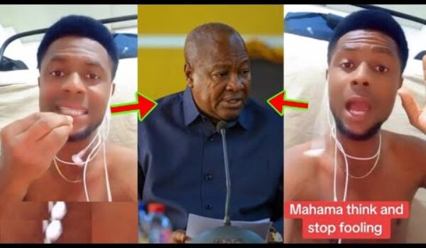 Asɛm mpɛ nipa; See How This Small Boy Is Iñsúlting A Whole President, Mahama