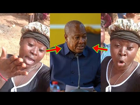 Read more about the article Occúlt Man, Crim!nal President; See How This Lady Is In$últing And Saying Big Words Against Mahama