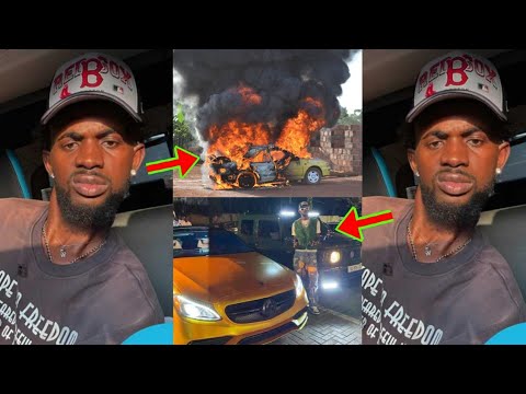 Read more about the article See What Has Happened To Black Sherif’s Car, The Singer Is Going Through A lot