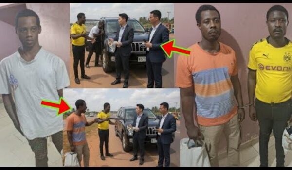 Watch How These 3 Armed Robbers Forced Chinese National To Transfer ¢30,000 To Them At Gun Point