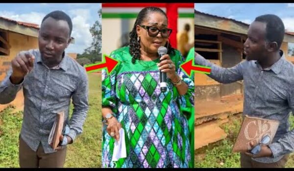 Obi bɛkɔ jail pɛɛ! See What This Man Is Boldly Telling Our First Lady, Mrs Lordina Mahama