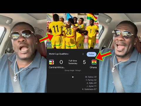 Read more about the article See How Asamoah Gyan And Others Have Reacted To Ghana’s Victory Against Central African Republic