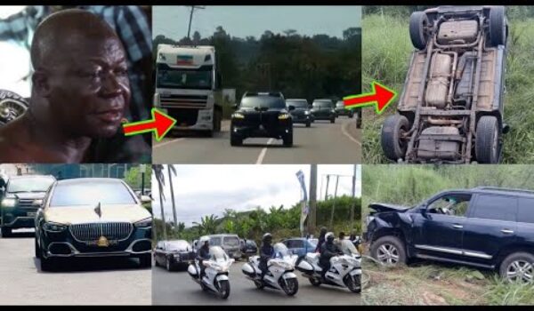 Serious Acc!dent Occurs As Otumfuo’s Long Convoy Landed Him In Trouble