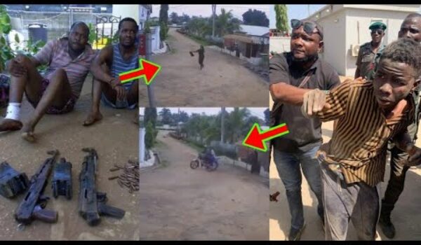 Daylight Robbery In Kumasi; Watch CCTV Footage Of How The Armed Robbers Robbed The Woman