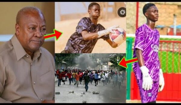 Watch How Some Ghanaians Are Demanding Justice For The Young Senegalese Goalkeeper K!lled In Ghana