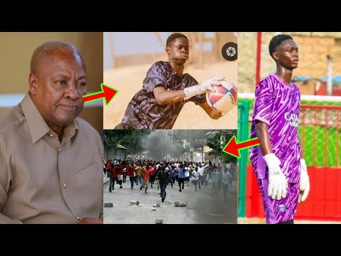 Read more about the article Watch How Some Ghanaians Are Demanding Justice For The Young Senegalese Goalkeeper K!lled In Ghana