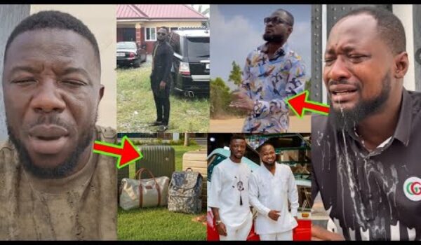 He’s Going Back To His House; Kwaku Manu Departs With Funny Face After Living Together For One Year