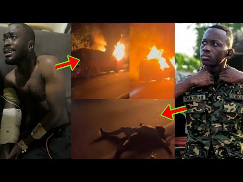 Read more about the article Immigration Officer K!lled As Fire Completely Burns VIP Bus On Kumasi-Accra Highway