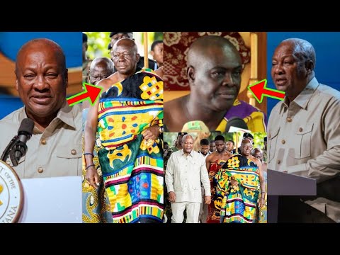 Read more about the article He’s A King, It’s Not Easy To Get Otumfuo At Your Program; Prez Mahama Reveals, Shámes Dormaahene