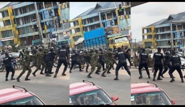 Ghana Soldiers Clash With Ghana Police At Achimota Neoplan Over Illegal Roadblocks