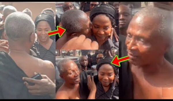 Atanfo ani awu, Problem Solved As Abusuapanin Kisses Akosua Bremponmaa And Happily Hug Each Other