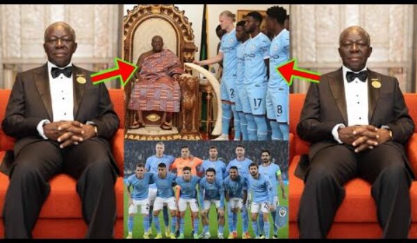 Manchester City Players Rushing To Greet Otumfuo After This Happened