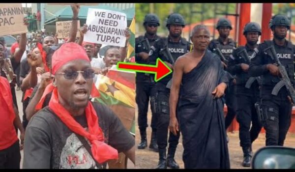 Abusuapanin Storm Court With Plenty Police Guarding Him As Squad Demonstrates Against Him