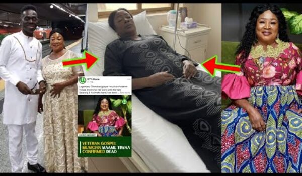 Veteran Gospel Musician Maame Tiwaa Confirmed Dead, Yaw Sarpong Can’t Control Himself