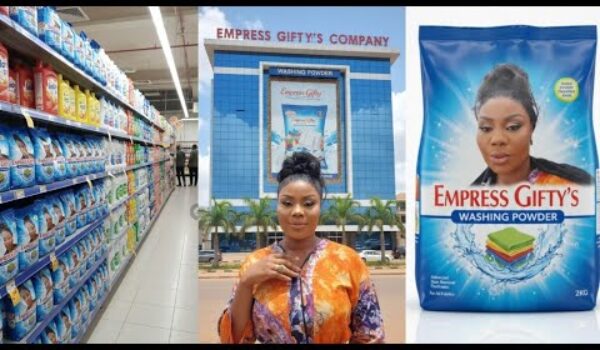 Empress Gifty Launches Her Own Big Washing Powder Company