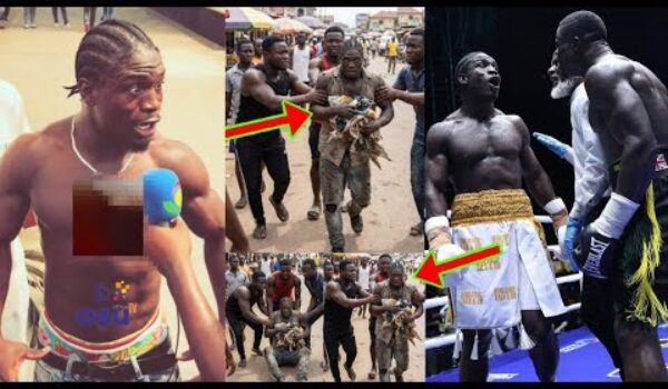 Ghanaian Boxer, World Wide, Is Looking Mentally Unstable After Boxing Match With Freezy Macbones