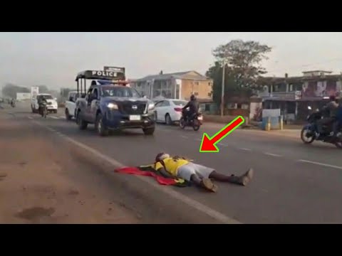 Read more about the article Ghanaian Man on Walk-a-thon from Paga to Accra Kn0cked Down by Police Vehicle