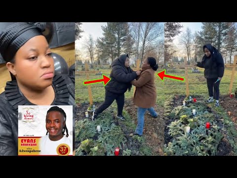 Read more about the article Late Adwenpahene’s Wife Becky And Ex-Wife Clash At His Graveyard Over Who Presents Him Flowers