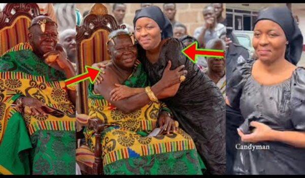 Odo Broni Is Very Happy As Otumfuo Welcomes Her And Abusuapanin Tupac At Manhyia Today