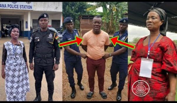 Faustina Fosu Grabs Nana Yeboah As She Puts Her Anger And Frustration On Him