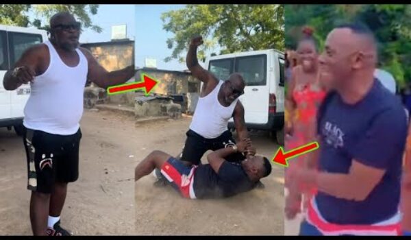 Ex Boxer Bukom Banku Physically F!ghts  Actor Akrobeto In Public, Akrobeto Begs