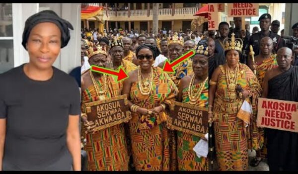 What A Big Surprise!! See How Kumasi Chiefs Accepts Maame Akosua Serwaa In Kumasi