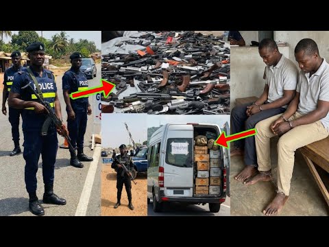 Read more about the article Watch How Ghana Police Intercepts And Arrests 2 Suspects Transporting Guπ Ammun!tion To Crim!nals